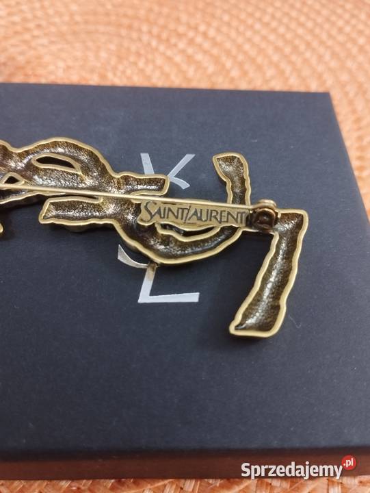 Używana broszka YSL Saint Laurent Paris w mazowieckie Warszawa sprzedam