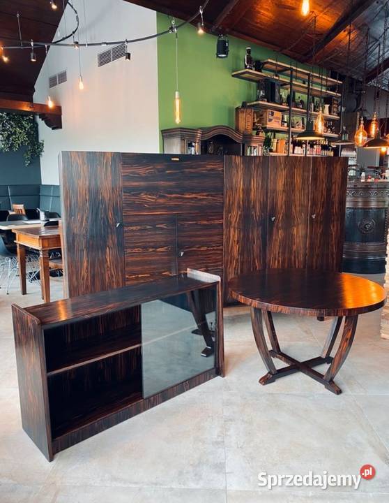 Komplet mebli z 195060r Heban makassar design Antyki, Sztuka, Kolekcje Wrocław
