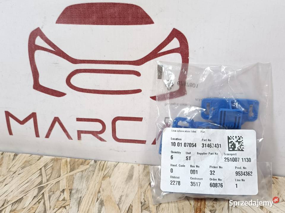 VOLVO XC60 V90 SPINKA KLIPS MOCOWANIE TAPICERKI Części montażowe Pleszew