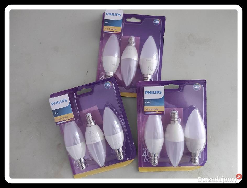 PHILIPS NOWE w blistrach ŻARÓWKI E14 9 sztuk 55W Płock