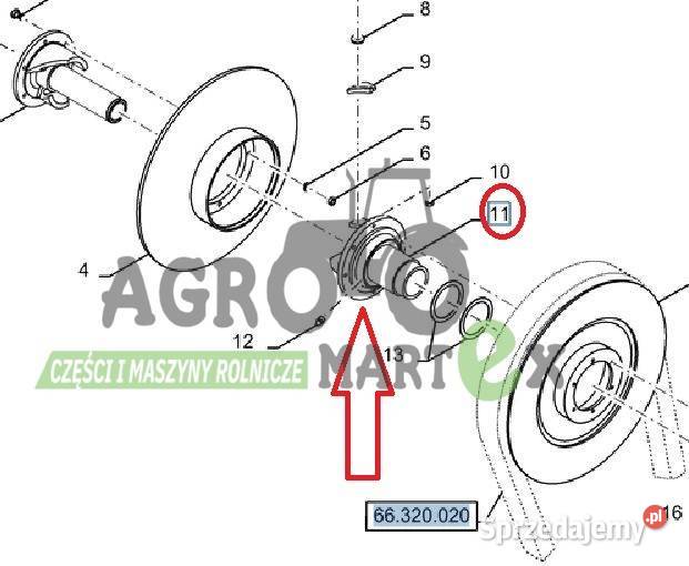 84334439 PIASTA WARIATORA CX GÓRNA CNH Wichrów