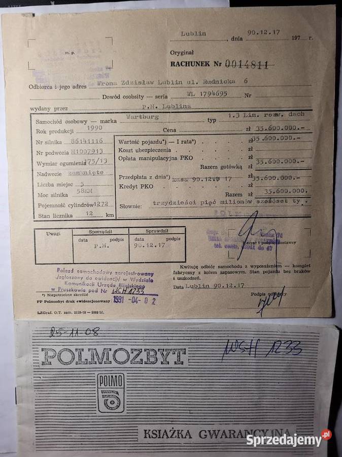 Wartburg 13 1990 58KM Opole