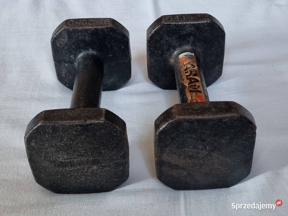 2 stare hantle ciężarki vintage PRL mazowieckie Warszawa