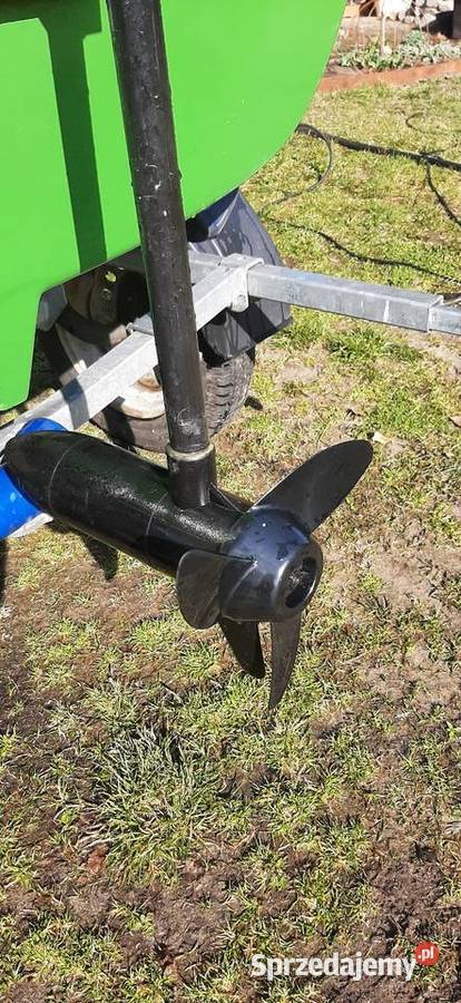 Łódź wędkarska z silnikiem elektrycznym komplet Garwolin