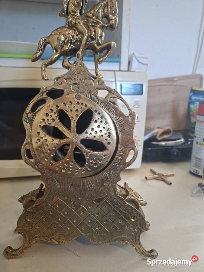 Mosiężny zegar kominkowy Rzeszów sprzedam