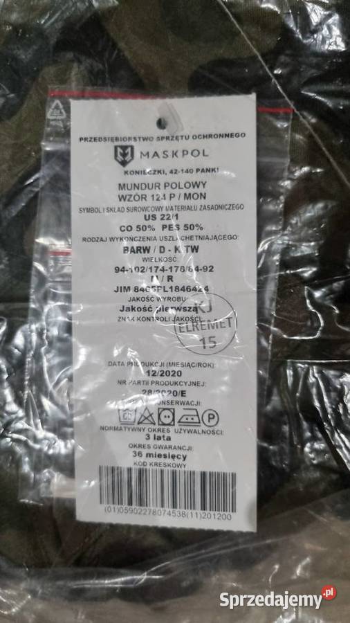 mundur polowy wz 124 P MON MR aktualnie Pozostałe Wrocław