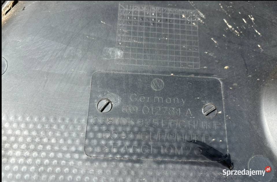 Volkswagen 012784A osłona pokrywa silnika płyta Międzychód
