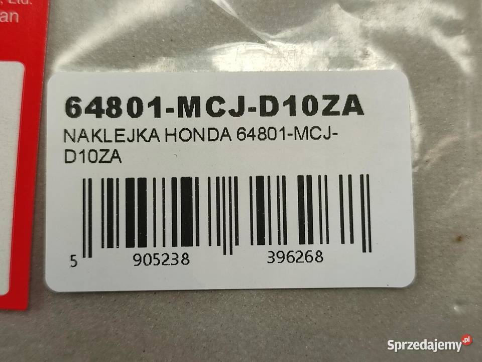 NAKLEJKA HONDA NA CZACHĘ CBR900RR FIREBLADE 2003