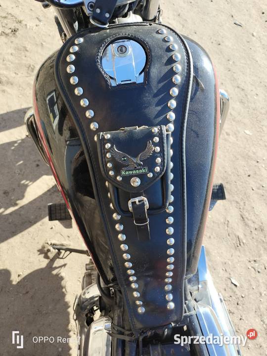 Kawasaki WN 750 skórzany pas na bak krawat sprzedam