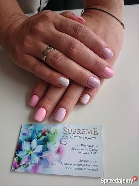 Stylizacja paznokci manicure klasyczny hybrydowy śląskie Siemianowice Śląskie uroda