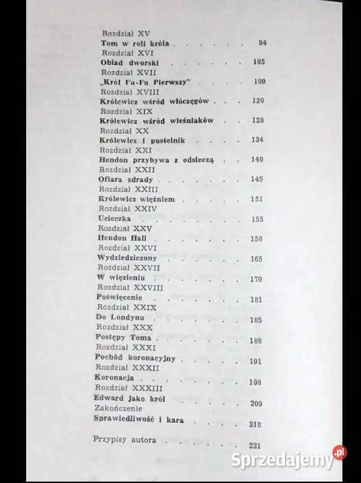 Królewicz i żebrak Mark Twain sprzedam