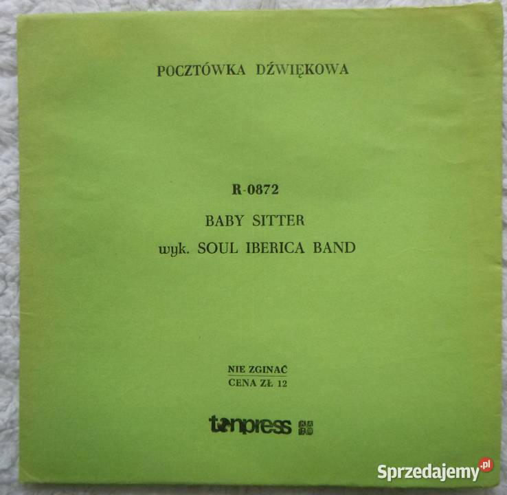 Pocztówka dźwiękowa 1978 Soul Iberica Band Baby 1 płyta Muzyka Warszawa