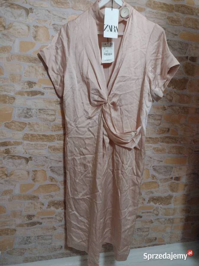 36S ZARASukienka wieczorowabiznesowa z Bez wzoru