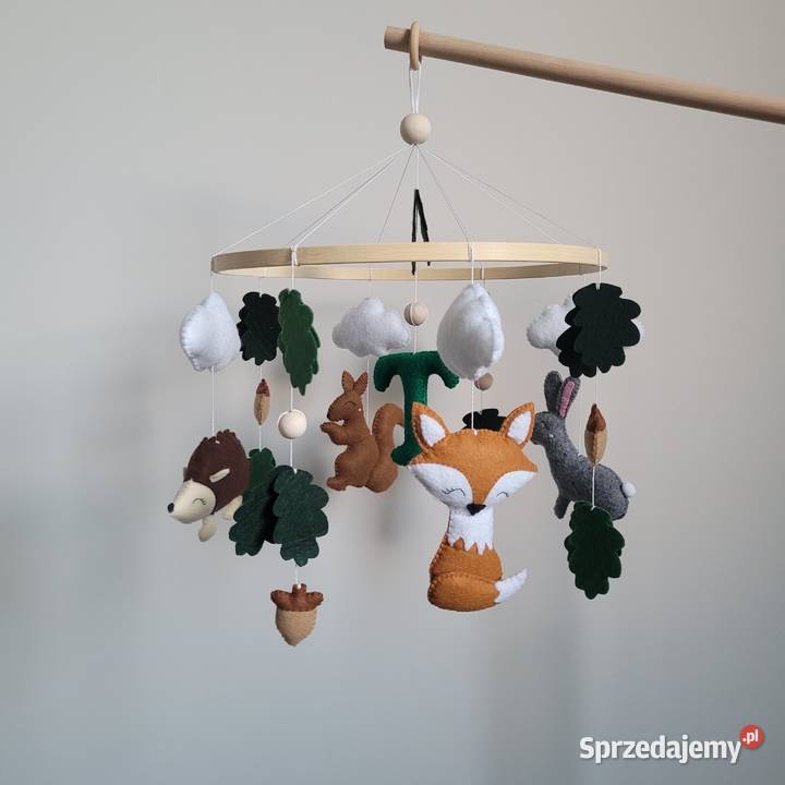 Karuzela do łóżeczka leśne zwierzęta lisek jeż Częstochowa