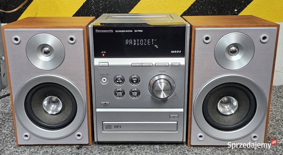 Wieża stereo Radio Panasonic SCPM33