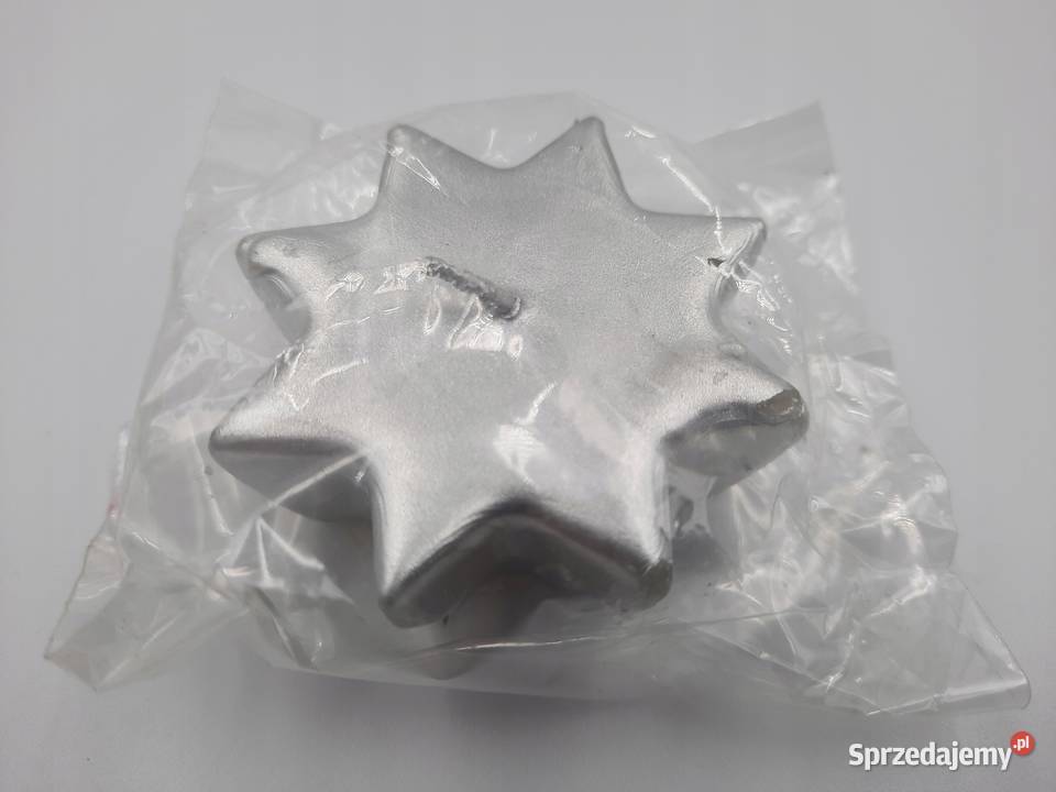 Świeca gwiazda kolor srebrny 50x20mm Białystok sprzedam