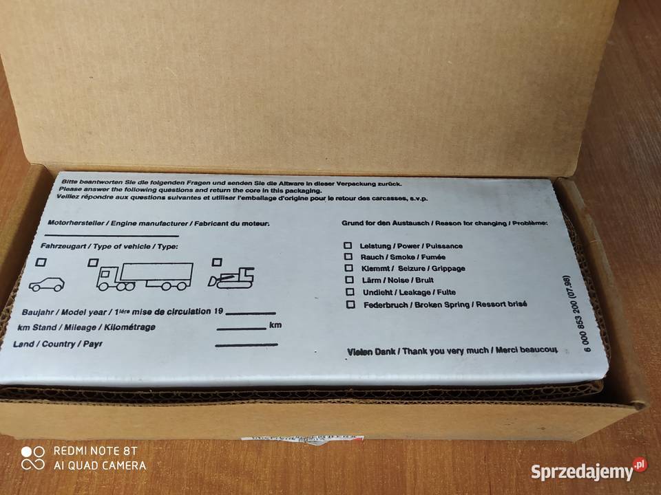 Pompo wtryskiwacz BOSCH 500 380 884 Nowy Nowy Sącz sprzedam