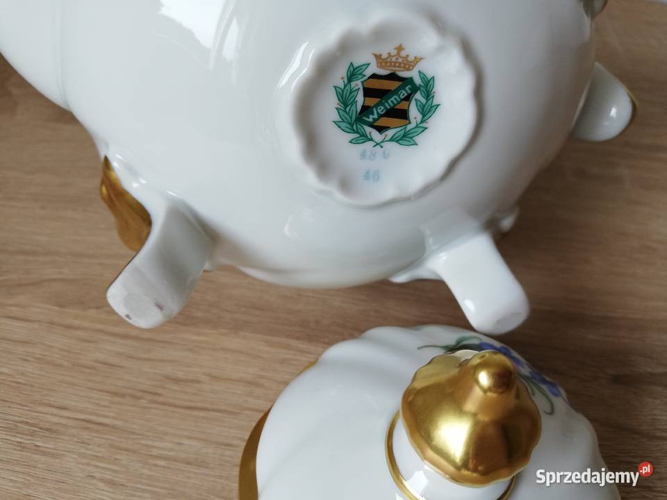 Dzbanek król Weimar orginalna stara prcelana