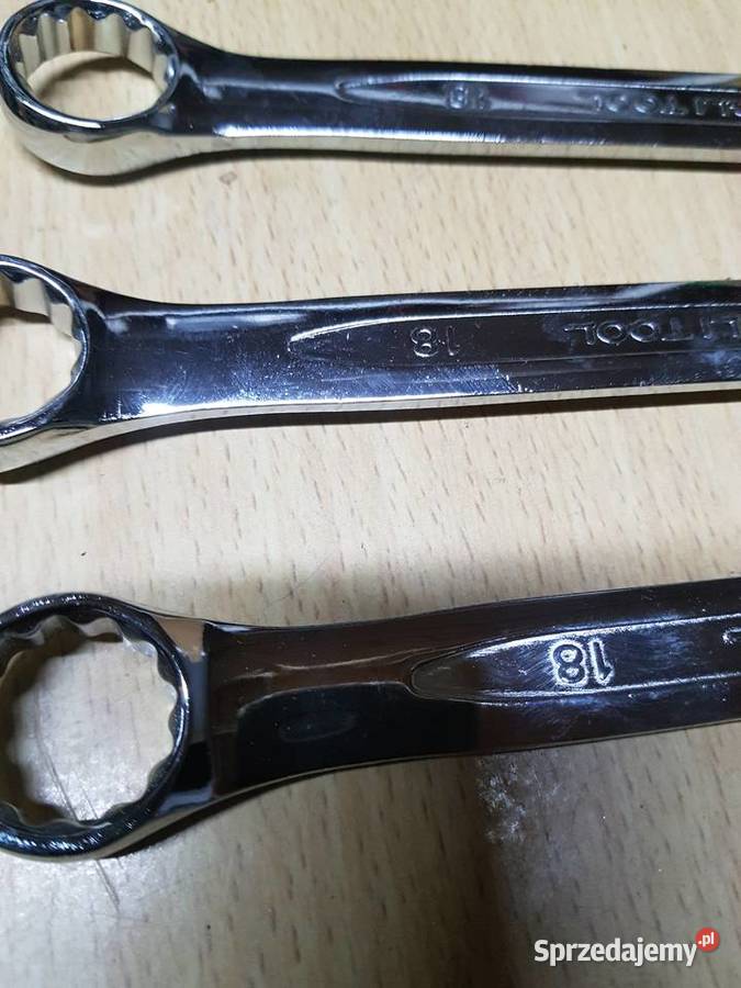 Klucz płasko oczkowy 18 mm stal chromowowanadowa Ręczne wielkopolskie Głogowa