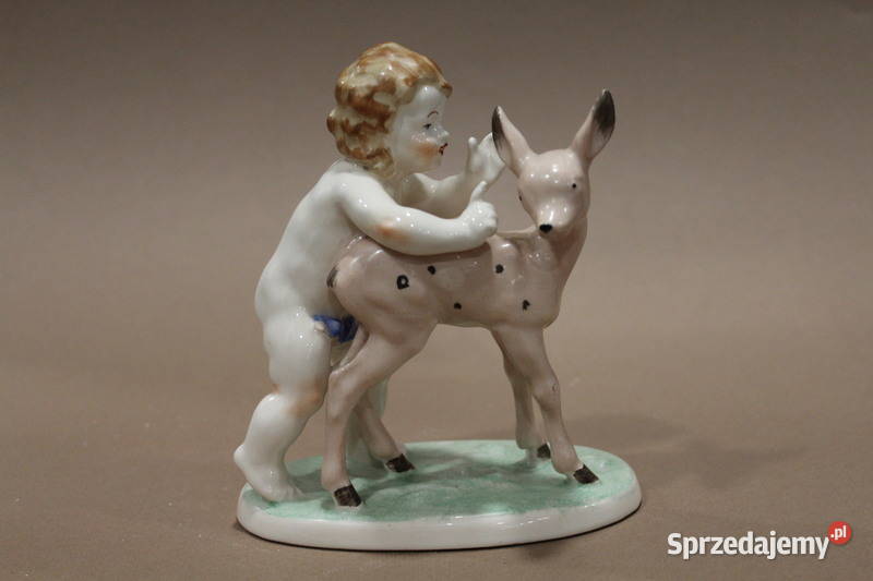 Figurka chłopiec z sarną 1303 FiaF Szczecin sprzedam