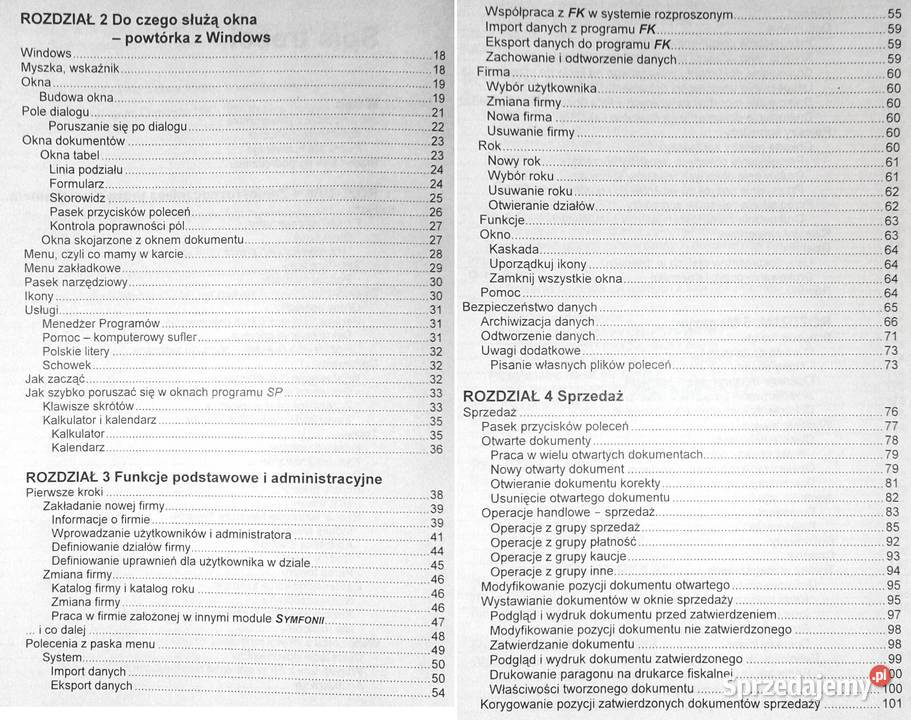 Sprzedaż Magazyny Handel Usługi rozliczenia Rok wydania 1998 Chełm