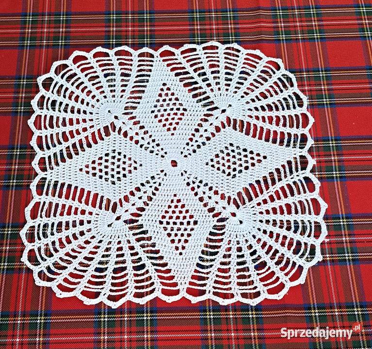 Serwetka na szydełku Wielkanocna rękodzieło NN12