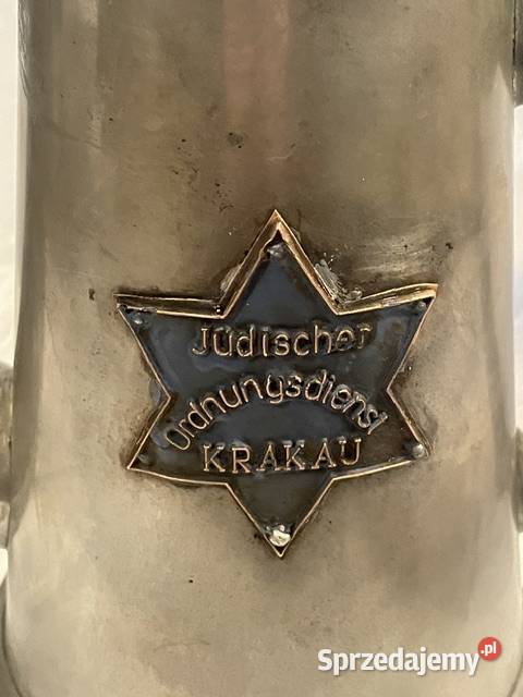 Żydowski dzbanek z emblematem Jdischer Kraków