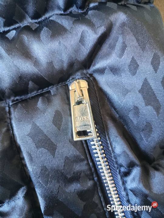 Kamizelka pikowana Hugo Boss granatowa monogram podlaskie Białystok