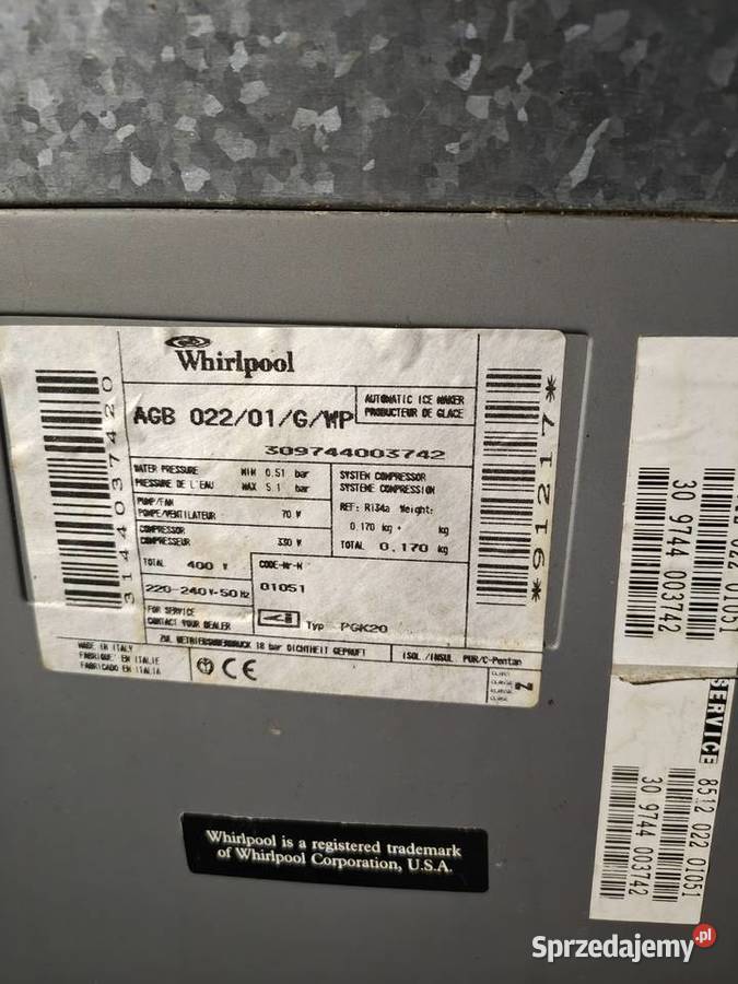 Kostkarka Whirlpool k20 Pozostałe Łódź