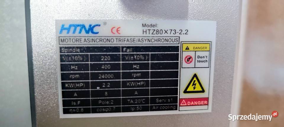 Wrzeciono elektrowrzeciono CNC 22 kW ER20 Narzędzia Mniów