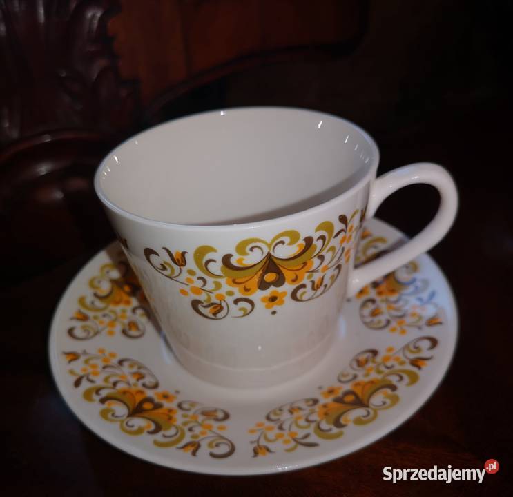 Filiżanka z talerzykiem deserowym Queen Anne Gdańsk