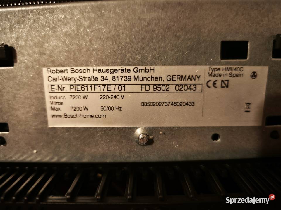 Płyta indukcyjna Bosch PIE611F17E Bydgoszcz