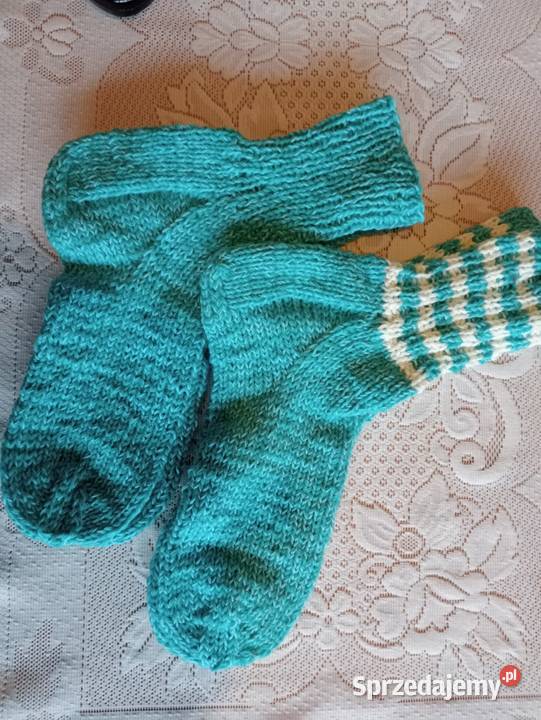 2 pary skarpet z włóczki 4345 sprzedam