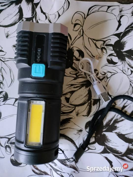 Mini latarka akumulatorowa 4 LED
