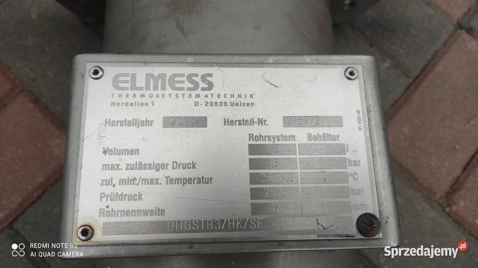 Grzałka zanurzeniowa ELMESS Ex typ DHGSTB3 Pozostałe Nowy Tomyśl sprzedam