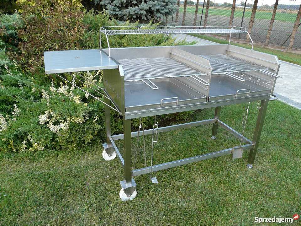 Grill gastronomiczny duży nierdzewny Jutrosin