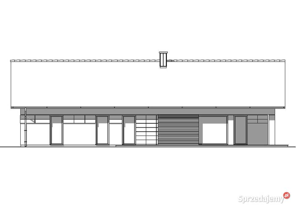PROJEKT DOMU PARTEROWEGO W STYLU WSPÓŁCZESNYM Kraków