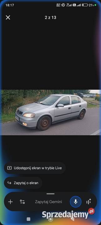 Opel astra g 20d 101 okazja nieuszkodzony