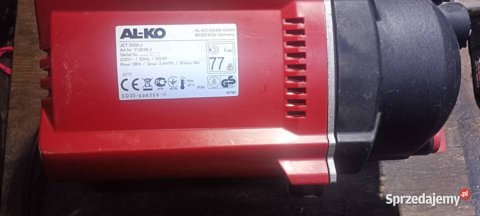 Pompa cisnieniowa Rypin