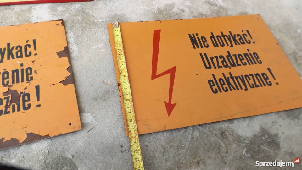 Stare tablice ostrzegawcze z prlu 4 Pozostałe Grodziczno