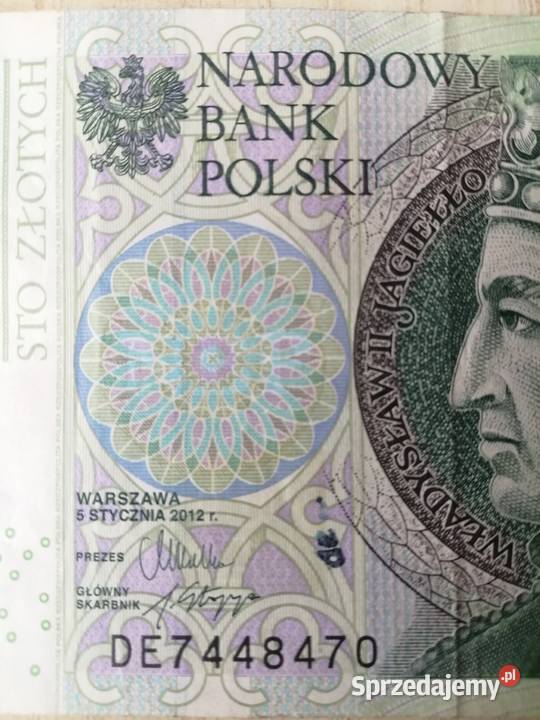 Banknot2x100zl z1994r UNIKATRADARZŁOTY BŁĘDY śląskie Bytom