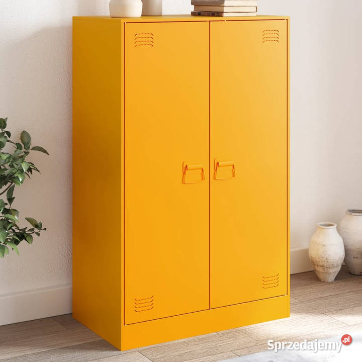 Szafka boczna musztardowa 67x39x107 stal Meble Warszawa
