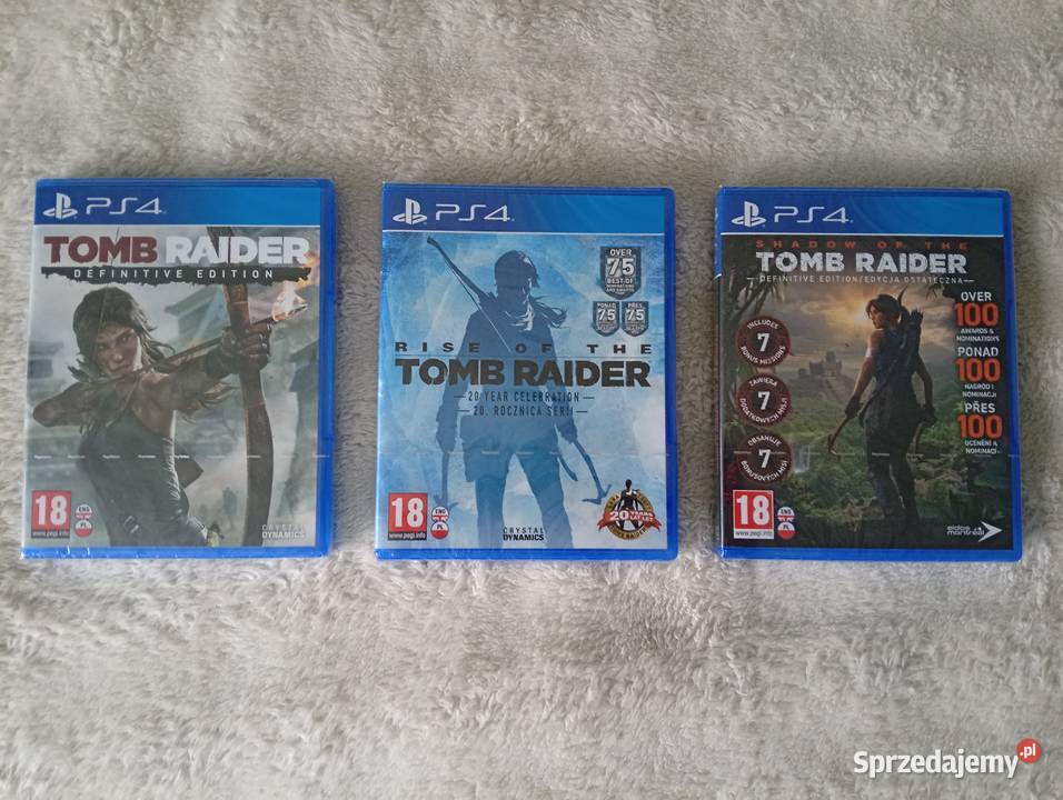 Nowa Trylogia Tomb Raider 4 5 Pakiet 3 gier NOWE Wojcieszków