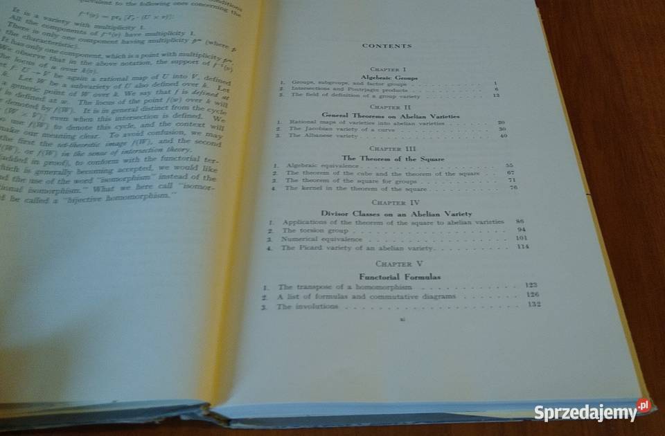 Abelian varieties Serge Lang twarda z obwolutą Gdańsk