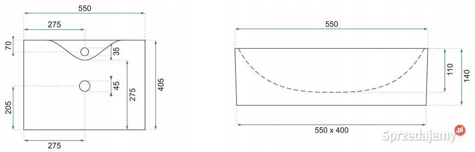 Umywalka nablatowa REA GALA NOWA Kraków sprzedam
