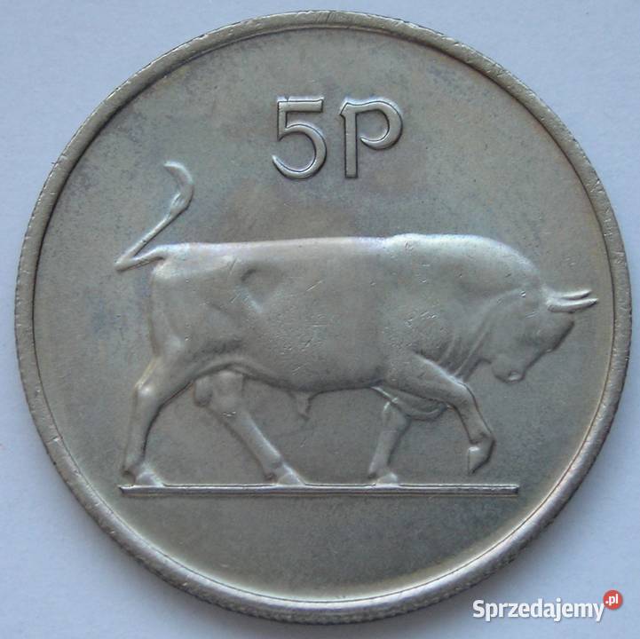 IRLANDIA 5 pensów 1978 BYK stan okołomenniczy Łódź