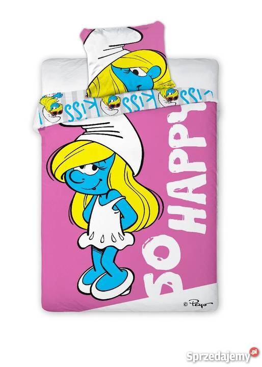 Smerfy Komplet pościeli 160x200 kujawsko-pomorskie sprzedam