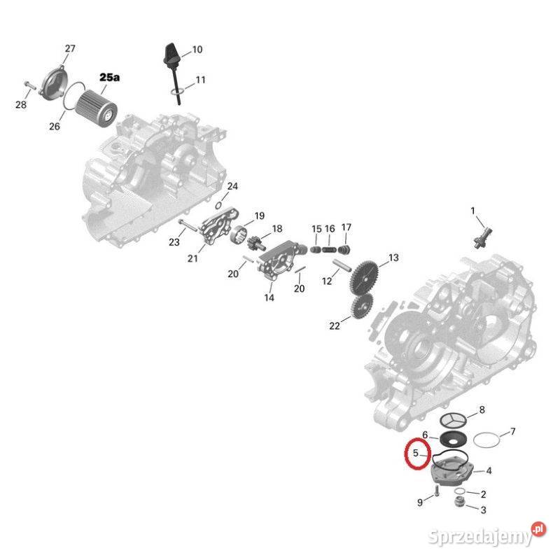 Oring uszczelka miski olejowej do quada CanAm B Nowy Sącz