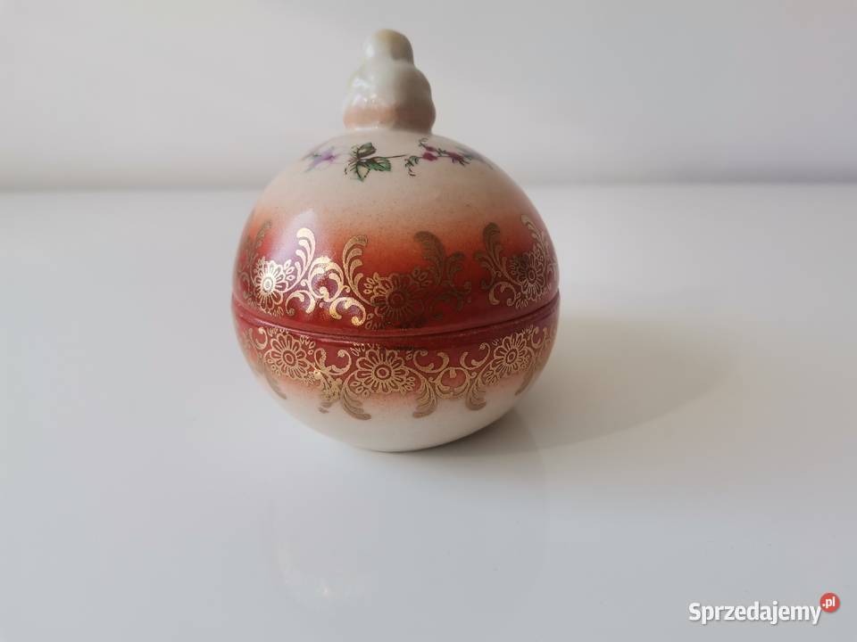 Stara przedwojenna bomboniera Jajo z kurczakiem śląskie Katowice