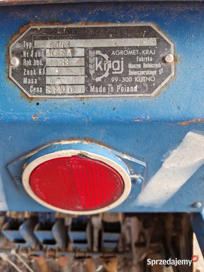 Siewnik zbożowy Poznaniak AGROMET łódzkie Wola Cyrusowa sprzedam